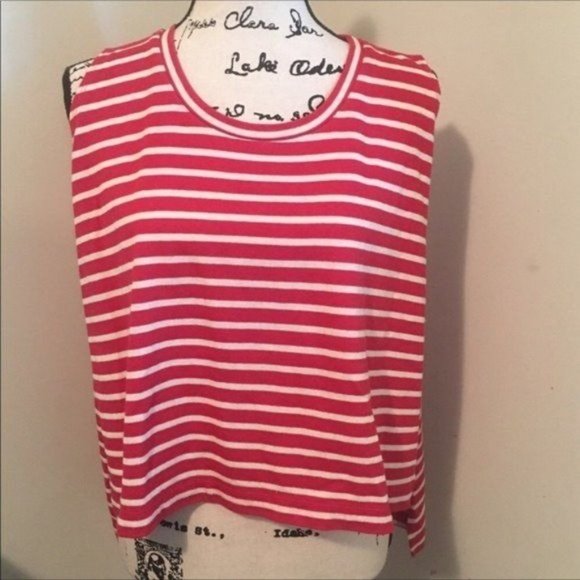 We The Free Madness Stripe Muscle Tank Oversized Fit Size XS - Picture 2 of 4